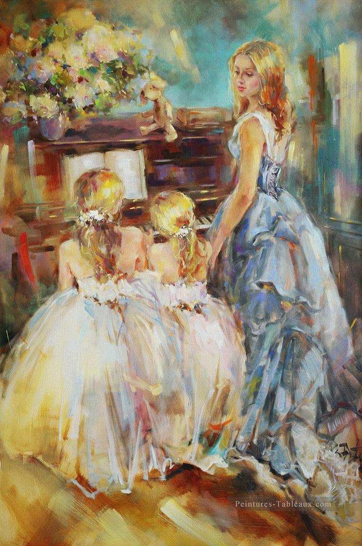 Belle fille Dancer AR 11 Impressionist Peintures à l'huile